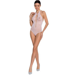 Passion - Femme Bs088 Bodystocking Blanc Taille Unique